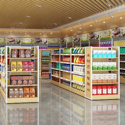 Convenience store shelves - middle cabinet