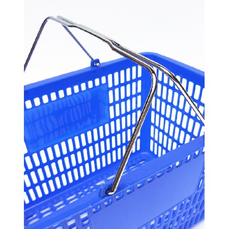 Plastic shopping basket (blue)