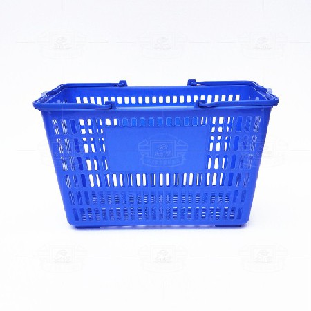 Shopping basket (plastic handle blue)